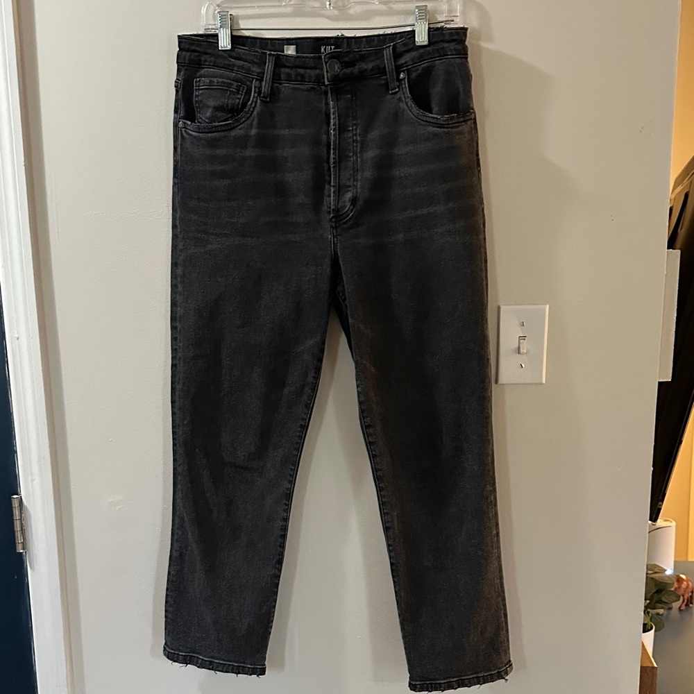 Kut from the Kloth Black Straight Leg Jeans